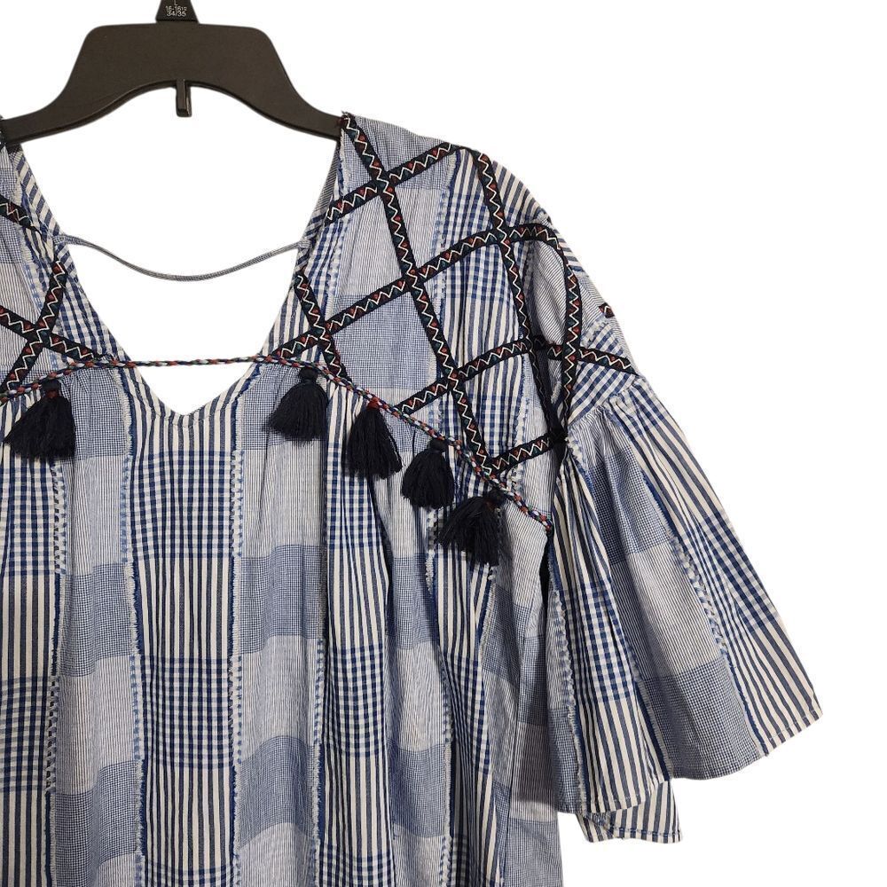 Anthropologie Maeve Tatum Tunic Dress Blue Small - Picture 2 of 11